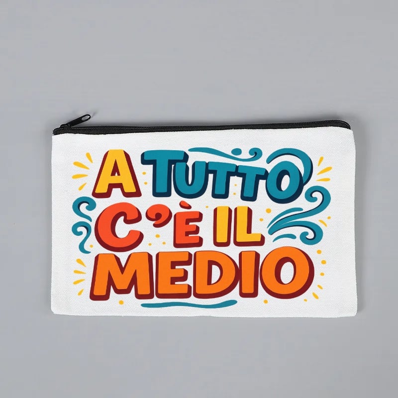 Bustina in cotone "A tutto c'è il medio"