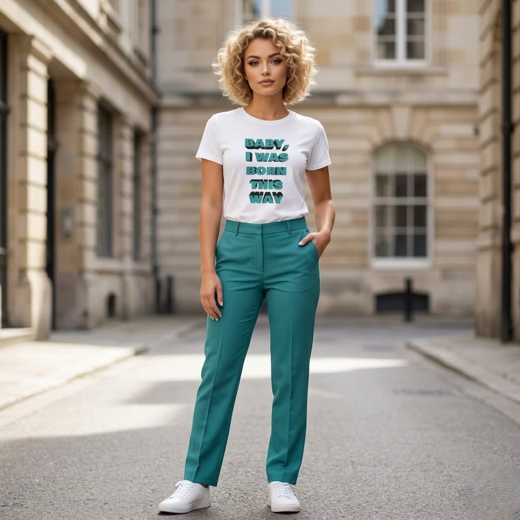 Abbigliamento T-Shirt in poliestere (Cotton Touch) "Born this way"