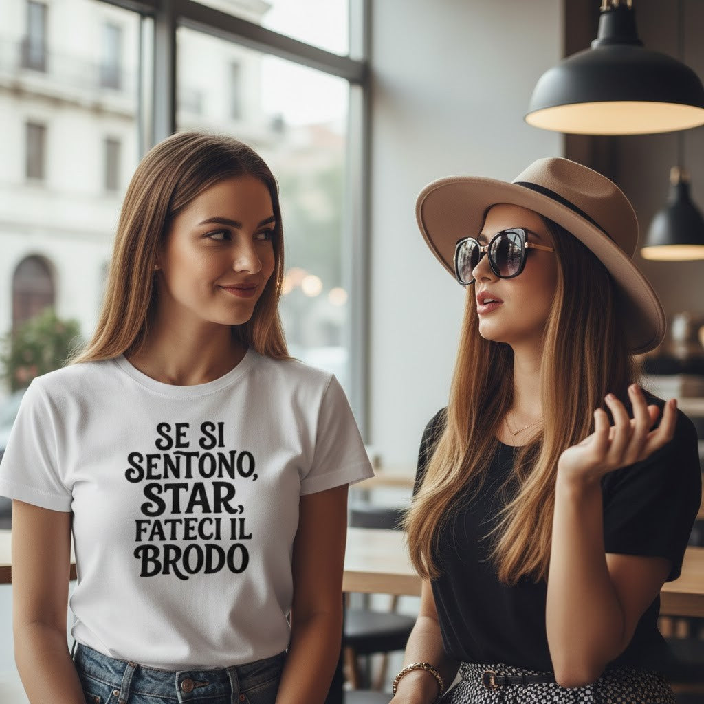 Abbigliamento T-Shirt in poliestere (Cotton Touch) "Se si sentono star"
