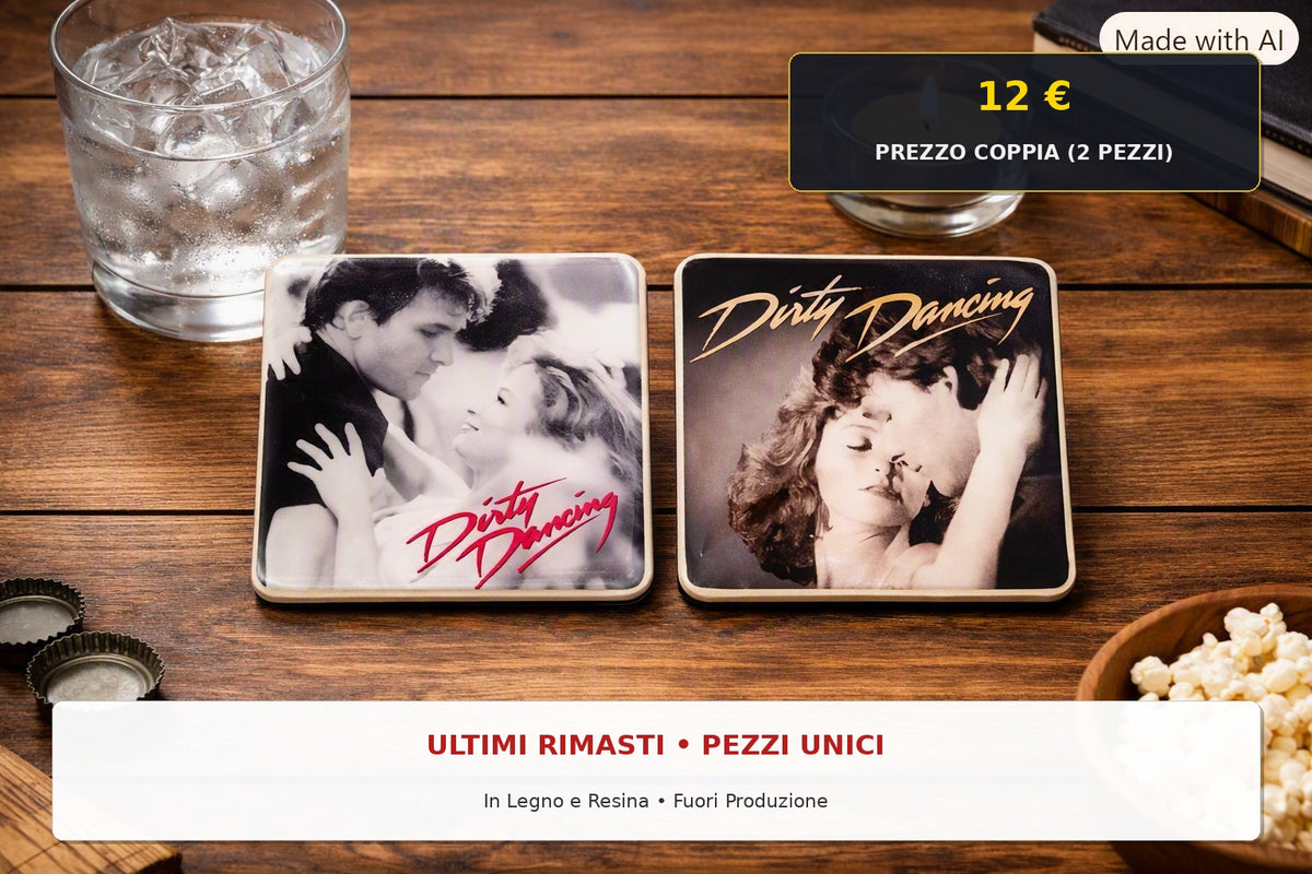Sottobicchieri in legno e resina "Dirty Dancing" PEZZI UNICI