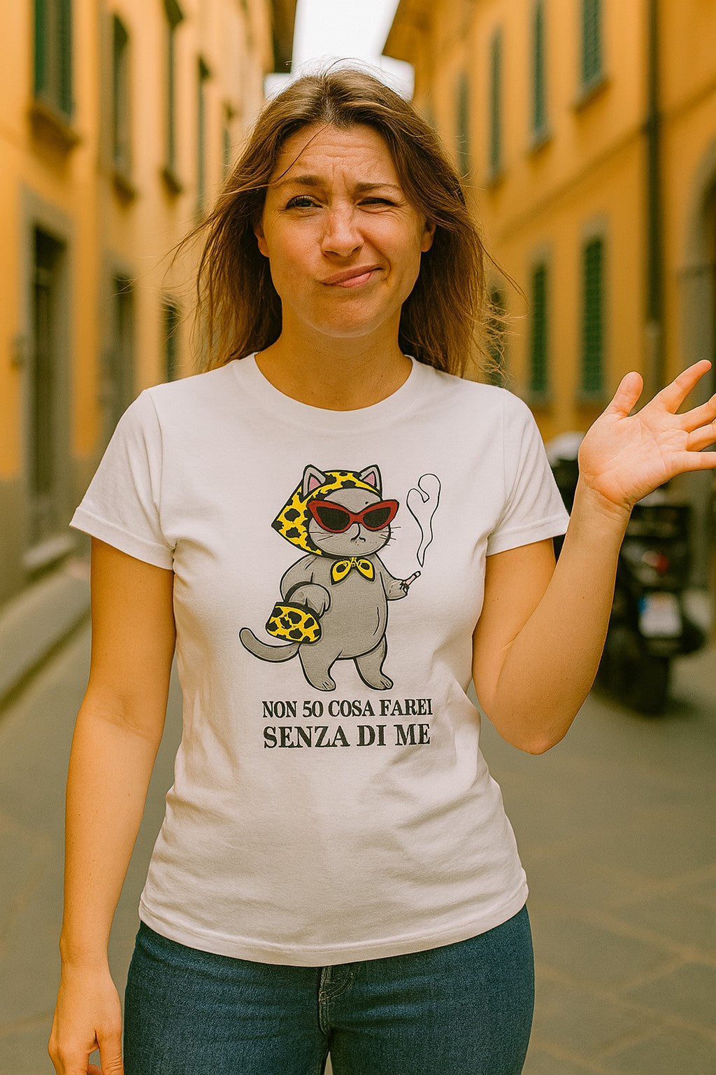 Abbigliamento T-Shirt n poliestere (Cotton Touch) "Non so cosa farei"
