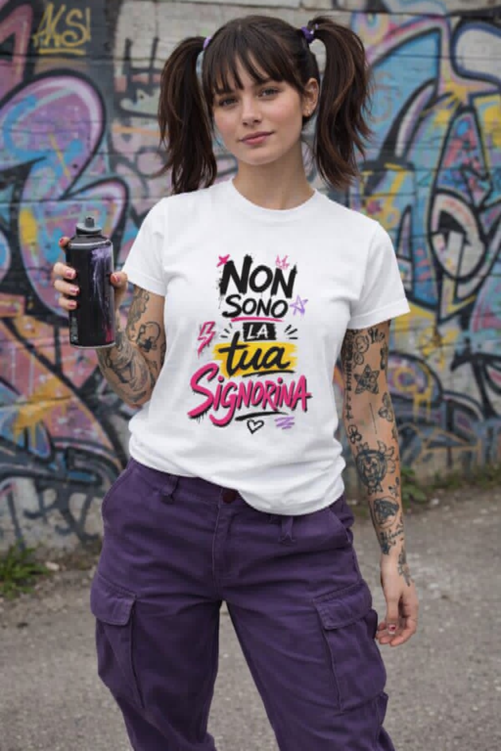 Abbigliamento T-Shirt in poliestere (Cotton Touch) "Non sono la tua signorina"