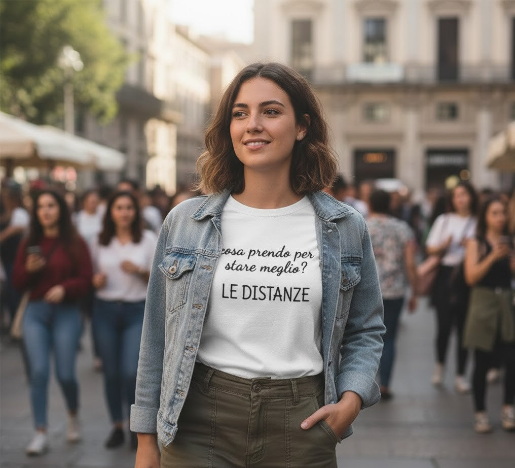Abbigliamento T-Shirt in poliestere (Cotton Touch) "Le Distanze"