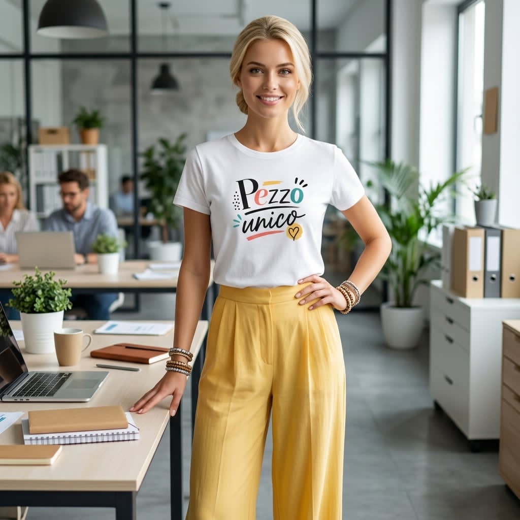 Abbigliamento T-Shirt in poliestere (Cotton Touch) "Pezzo unico"