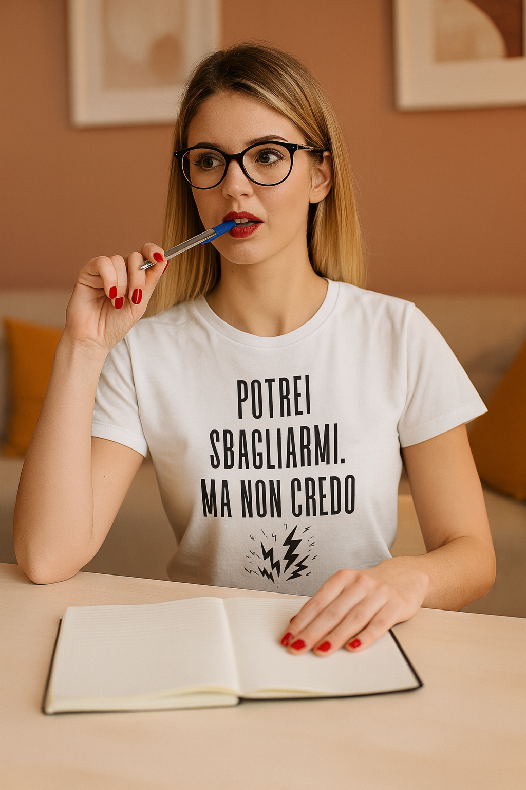 Abbigliamento T-Shirt in poliestere (Cotton Touch) "Potrei sbagliarmi"