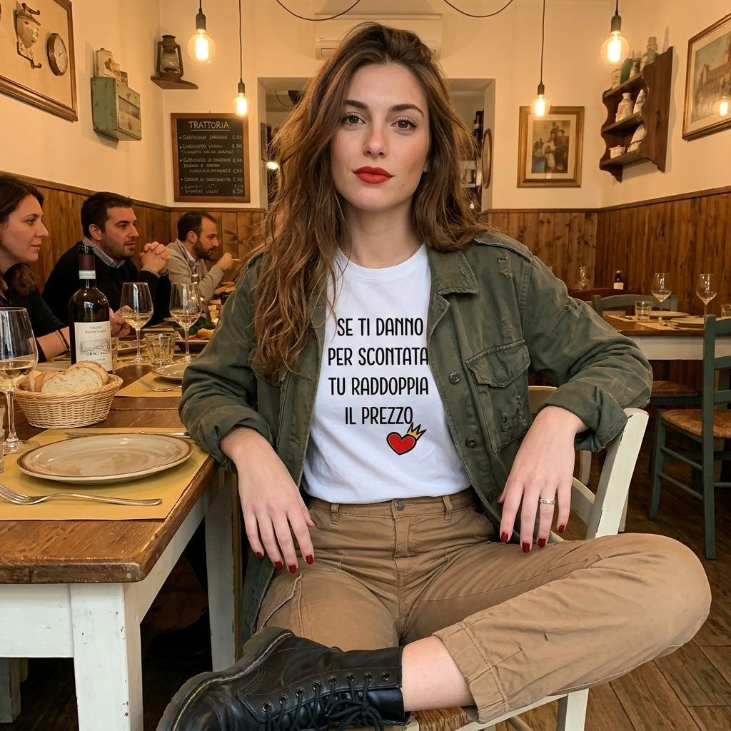 Abbigliamento T-Shirt in poliestere (Cotton Touch) "Raddoppia il prezzo"