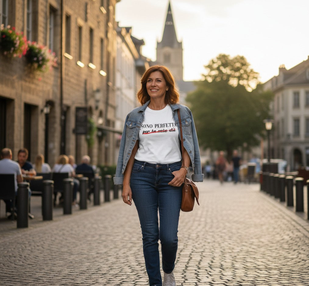 Abbigliamento T-Shirt in poliestere (Cotton Touch) "Sono Perfetta"