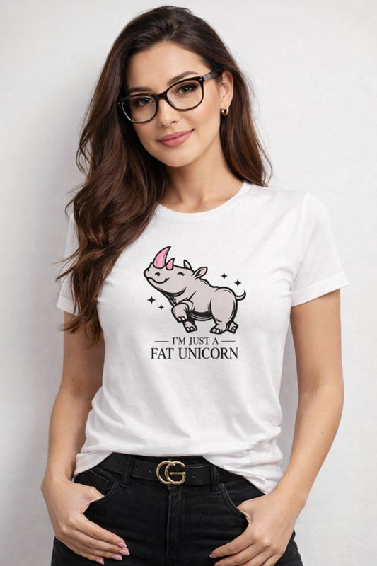 Abbigliamento T-Shirt in poliestere (Cotton Touch) "Fat Unicorn"
