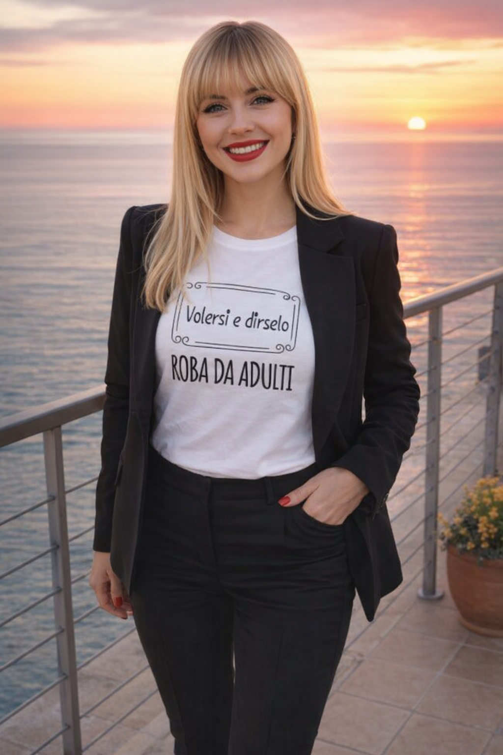 Abbigliamento T-Shirt in poliestere (Cotton Touch) "Volersi e Dirselo"