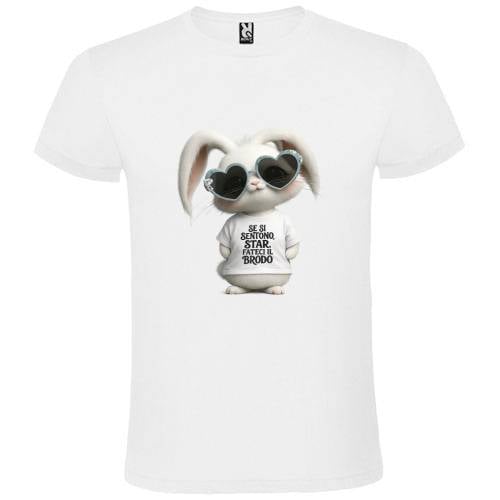 Abbigliamento T-Shirt in poliestere (Cotton Touch) "Se si sentono star coniglio"