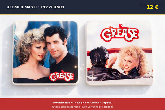 Sottobicchieri in legno e resina "Grease" PEZZI UNICI