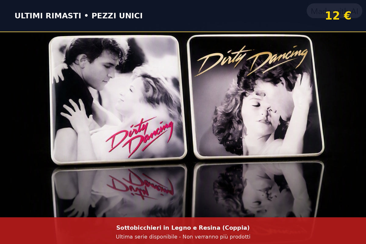 Sottobicchieri in legno e resina "Dirty Dancing" PEZZI UNICI