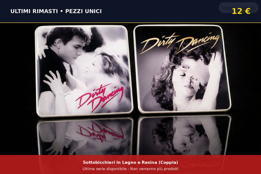 Sottobicchieri in legno e resina "Dirty Dancing" PEZZI UNICI