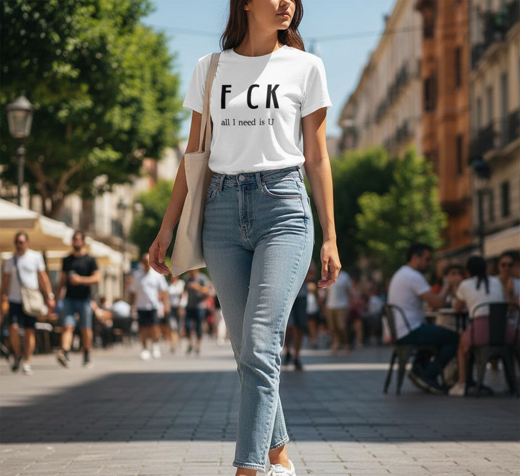 Abbigliamento T-Shirt in poliestere (Cotton Touch) "F_ck"