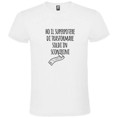 Abbigliamento T-Shirt in poliestere (Cotton Touch) "Il superpotere"