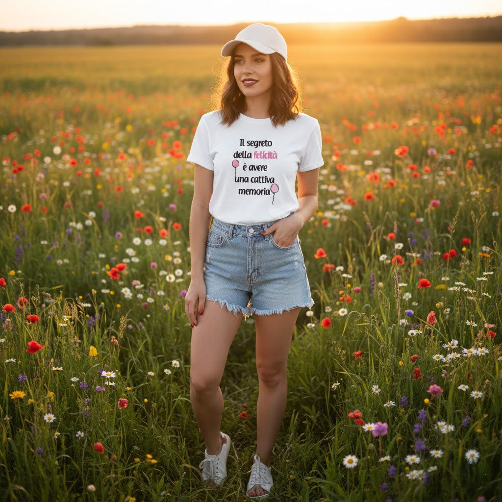 Abbigliamento T-Shirt in poliestere (Cotton Touch) "Il segreto della felicitÃ "