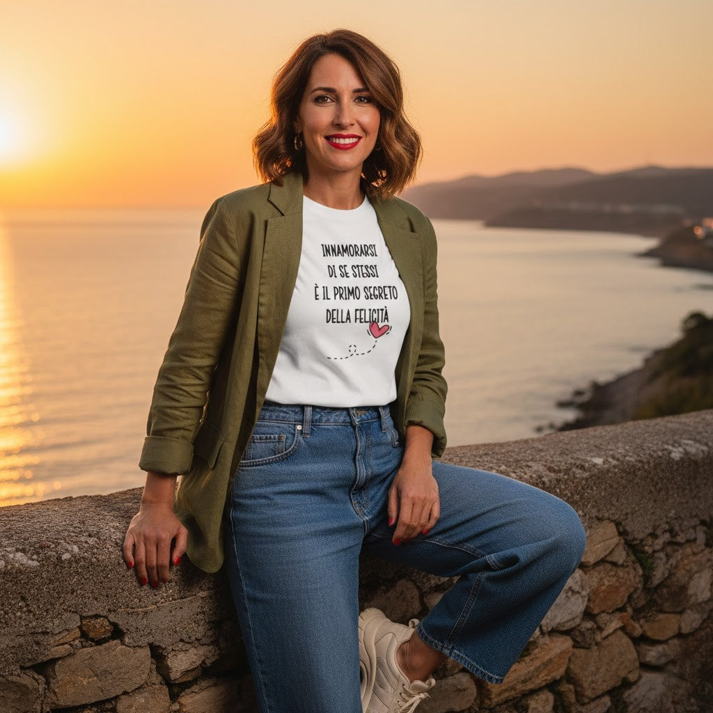 Abbigliamento T-Shirt in poliestere (Cotton Touch) "Innamorarsi di se stessi"