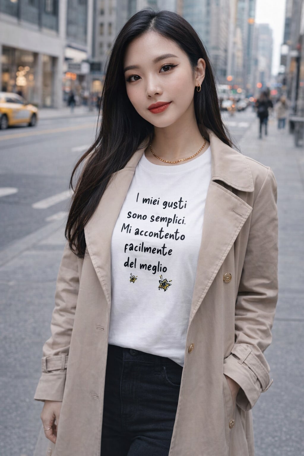 Abbigliamento T-Shirt in poliestere (Cotton Touch) "I miei gusti sono semplici"