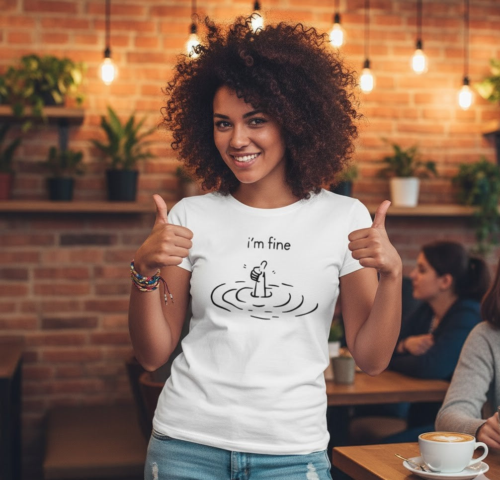 Abbigliamento T-Shirt in poliestere (Cotton Touch) "I'm Fine"