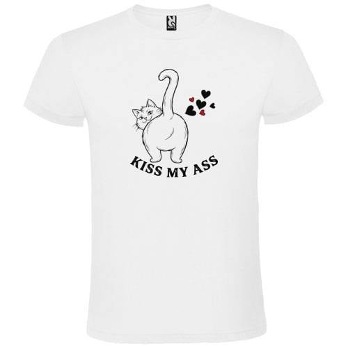Abbigliamento T-Shirt in poliestere (Cotton Touch) "Kiss my ass"