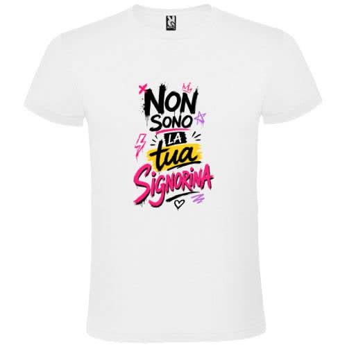 Abbigliamento T-Shirt in poliestere (Cotton Touch) "Non sono la tua signorina"