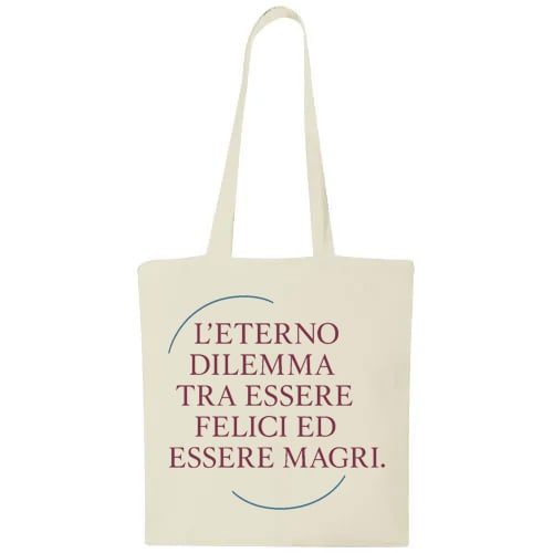 Shopper in cotone "L'eterno Dilemma"