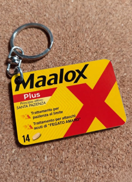 Portachiavi in legno "Maalox"