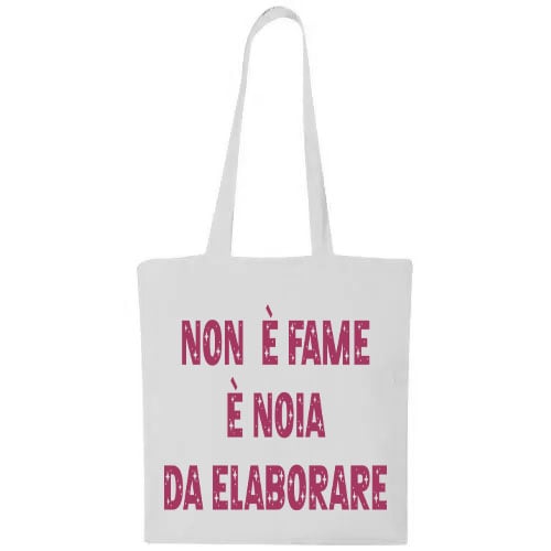 Shopper in cotone "Non Ã¨ Fame"