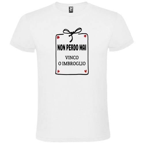 Abbigliamento T-Shirt in poliestere (Cotton Touch) "Non perdo mai"