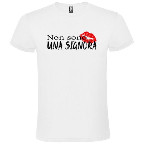 Abbigliamento T-Shirt in poliestere "Cotton Touch" "Non sono una signora"