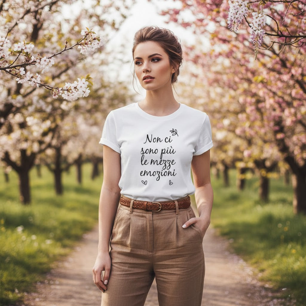 Abbigliamento T-Shirt in poliestere (Cotton Touch) "Le mezze emozioni"