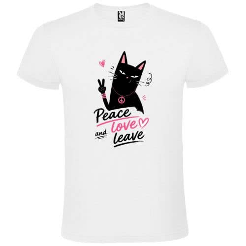 Abbigliamento T-Shirt in poliestere (Cotton Touch) "Peace and love"
