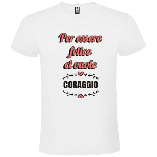 Abbigliamento T-Shirt in poliestere (Cotton Touch) "Per essere felice"