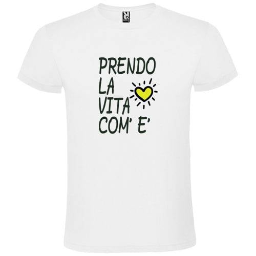 Abbigliamento T-Shirt in poliestere (Cotton Touch) "Prendo la vita com'Ã¨"