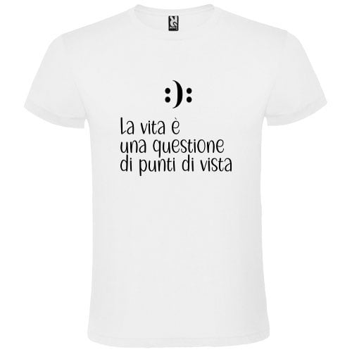 Abbigliamento T-Shirt in poliestere (Cotton Touch) "Punti di vista"