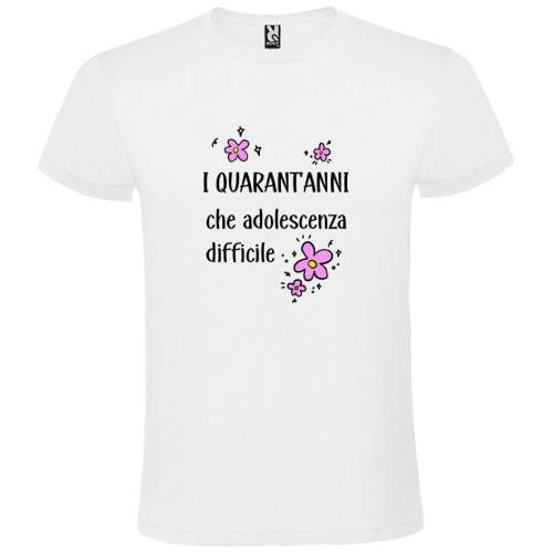 Abbigliamento T-Shirt in poliestere (Cotton Touch) "Quarant'anni"