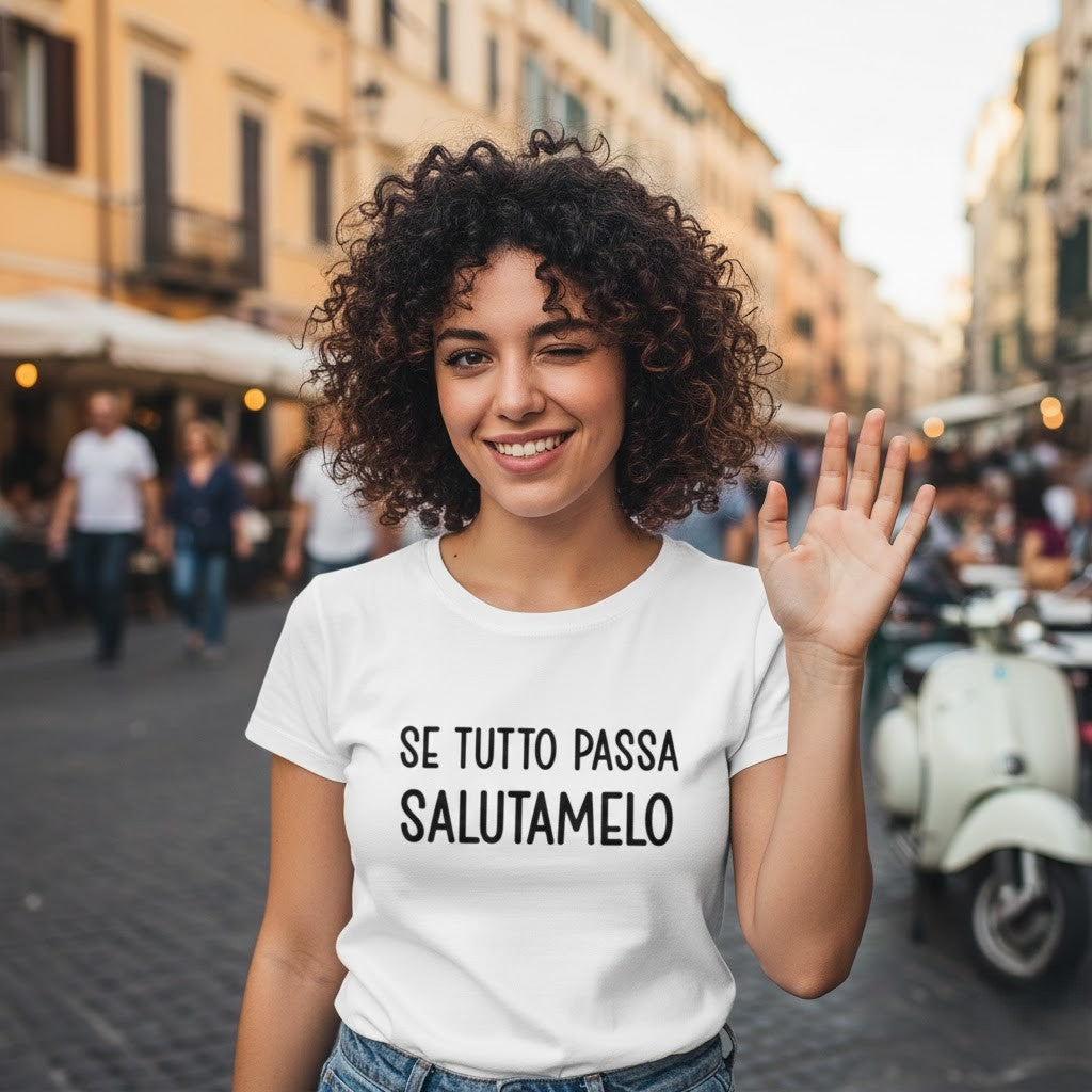 Abbigliamento T-Shirt in poliestere (Cotton Touch) "Se tutto passa"