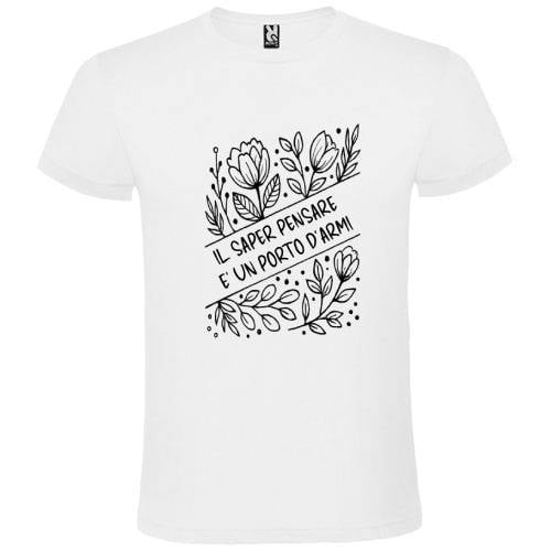 Abbigliamento T-Shirt in poliestere (Cotton Touch) "Saper pensare"