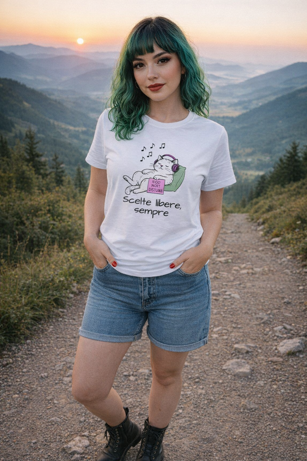 Abbigliamento T-Shirt in poliestere (Cotton Touch) "Scelte libere"
