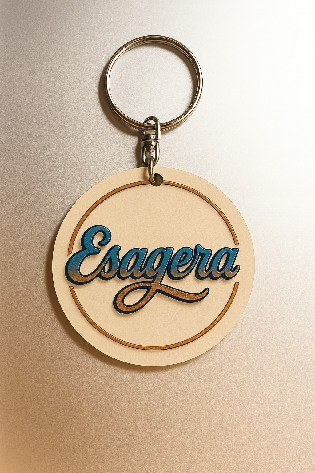 Portachiavi/Charm in legno "Se devi sognare"