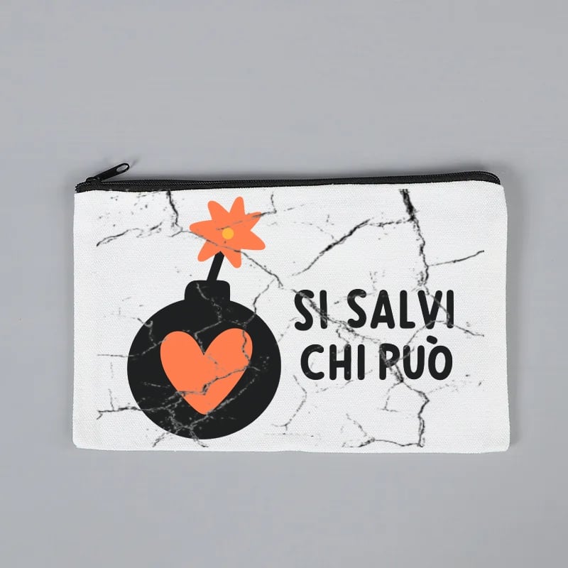 Bustina in cotone "Si salvi chi può"