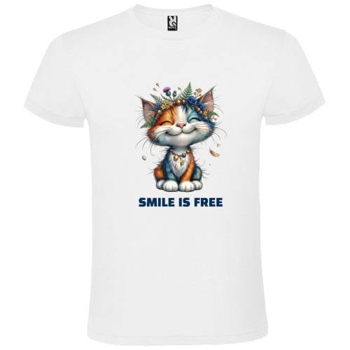 Abbigliamento T-Shirt in poliestere (Cotton Touch) "Smile is free"