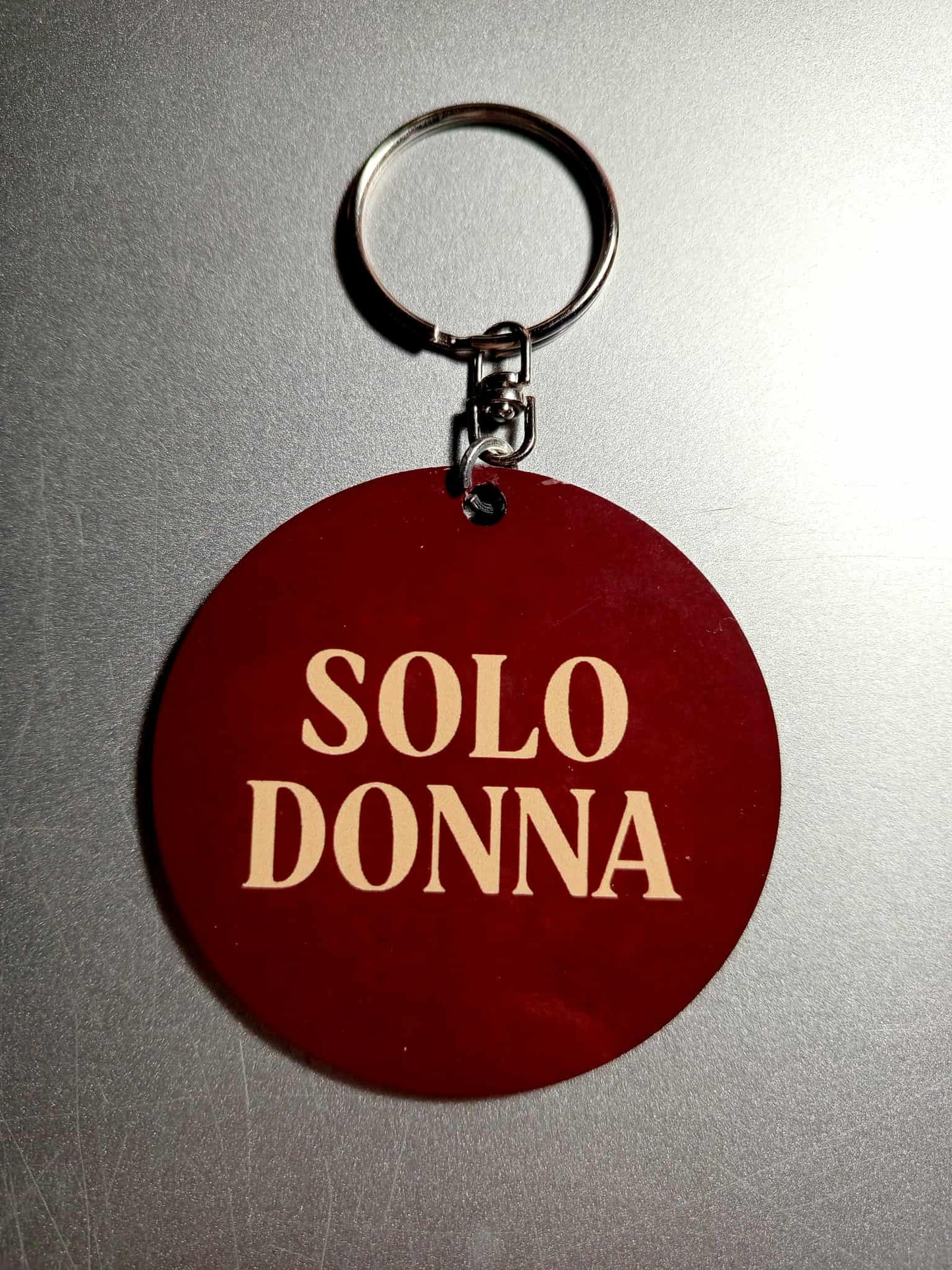 Portachiavi/Charm in legno "NÃ¨ Strega nÃ¨ Madonna"