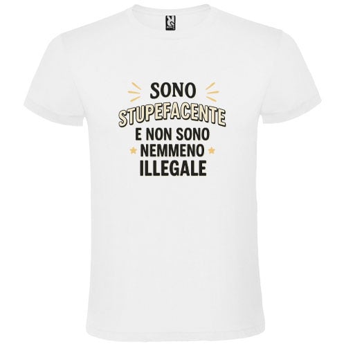 Abbigliamento T-Shirt in poliestere (Cotton Touch) "Sono Stupefacente"