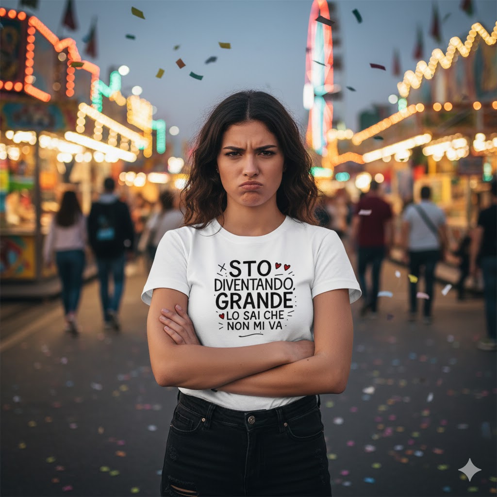 Abbigliamento T-Shirt in poliestere (Cotton Touch) "Sto diventando grande"