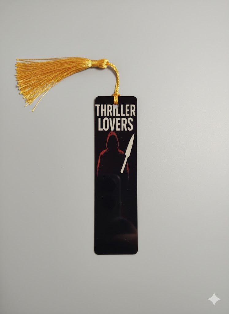 Segnalibro in alluminio "Thriller Lovers"