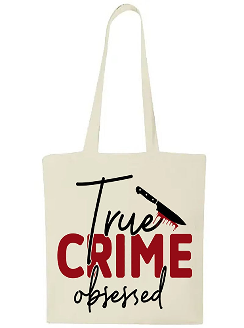 Shopper in cotone "True Crime Obsessed"