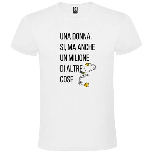 Abbigliamento T-Shirt in poliestere (Cotton Touch) "Una donna si"