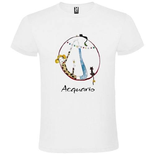 Abbigliamento T-Shirt Zodiaco in poliestere (Cotton Touch) "Acquario"
