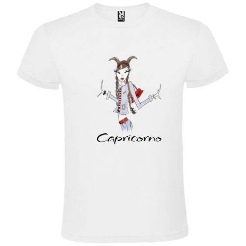 Abbigliamento T-Shirt in poliestere Zodiaco (Cotton Touch) "Capricorno"